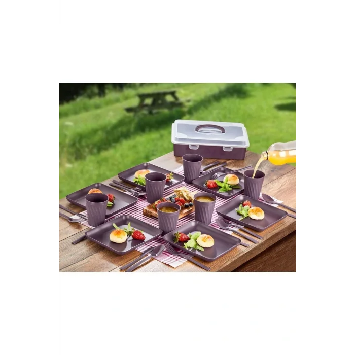 Genel Ürün 6 Kişilik 32 Parça Çantalı Piknik Seti