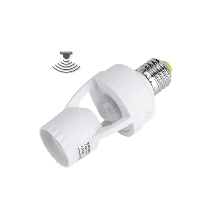 Lamba Hareket Sensörlü Lamba Tutucu Ayarlanabilen Harekete Duyarlı Ampul Tucucu Ampül Uyumlu