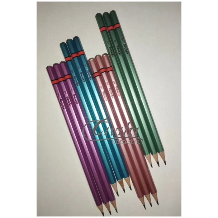 Genel Ürün Metalik Kurşun Kalem Hb 12 Adet
