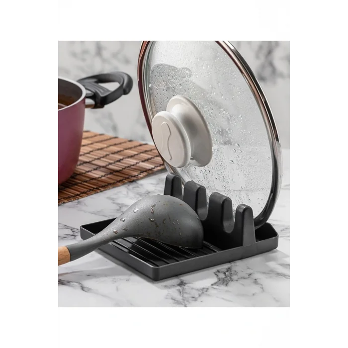 Genel Ürün Leon Life Tabak Tutucu Ve Kaşıklık Tencere Kapağı Standı Kaşık Kepçe Altlığı Düzenleyici