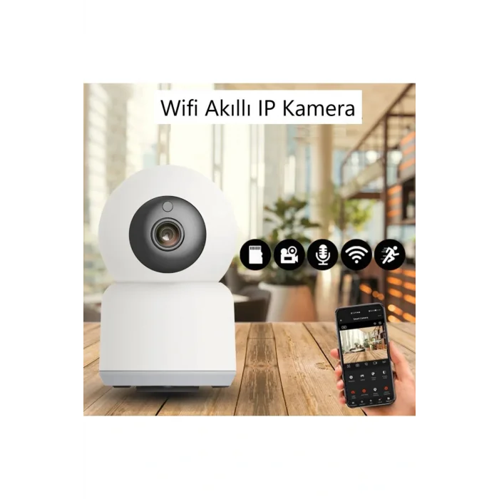 Genel Ürün Gece Görüşlü 360 Derece Wifi Akıllı IP Kamera - CT-4050