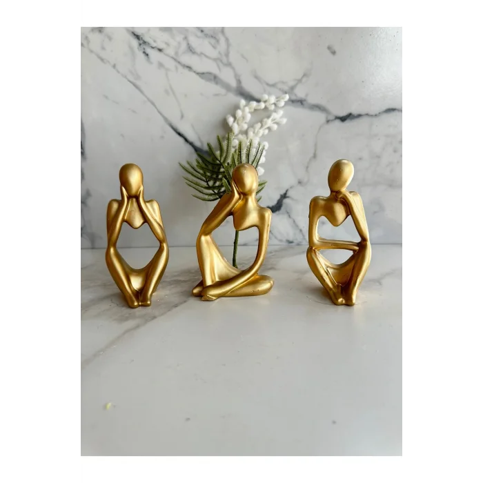 Biblo 3lü Düşünen Kadın Biblo Dekor