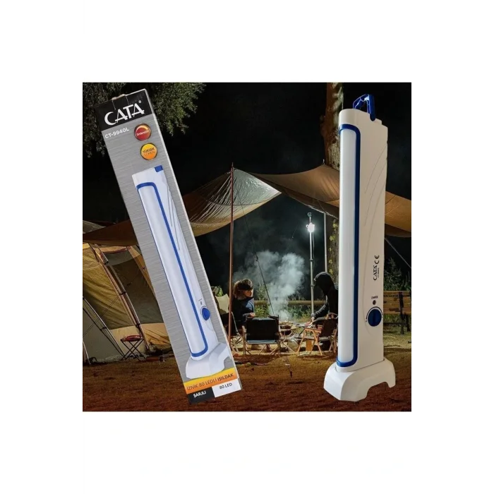 Genel Ürün 80 Ledli Şarjlı Işıldak Ct-9940 - Beyaz Işık