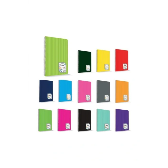 Genel Ürün Çınar Colormaxi Spiralli Defter Plastik Kapak Kareli 120 Yp A4 120/4 73008