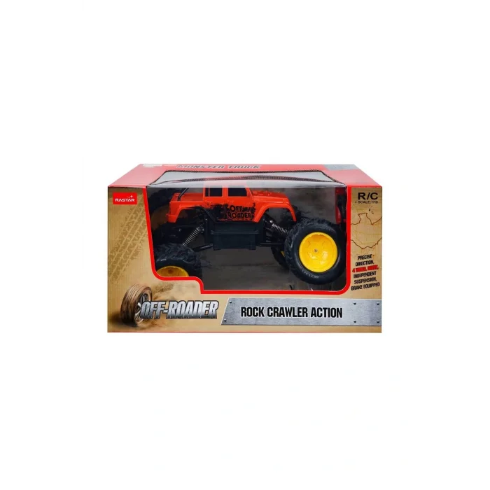 Genel Ürün 1:18 Rock Crawler Uzaktan Kumandalı Aksiyon Aracı - Turuncu