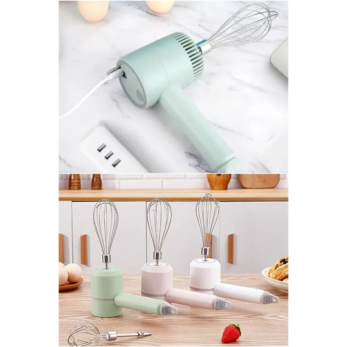 Genel Ürün Ergonomik Tasarımlı Şarjlı El Mikseri: Sağlam Malzemelerle Üretilmiş, Evde Seyahatte Karıştırma