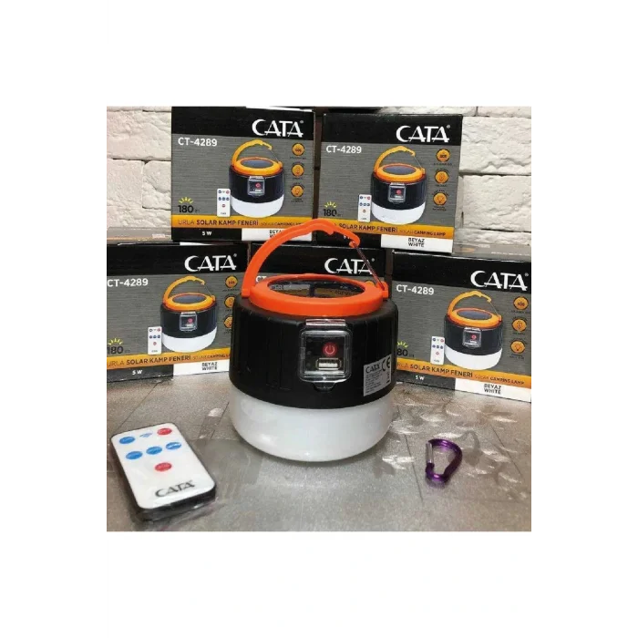 Genel Ürün Solar Kamp Feneri Işıldak, Beyaz Işık, Telefon Şarj, Kumandalı, Urla Ct-4289