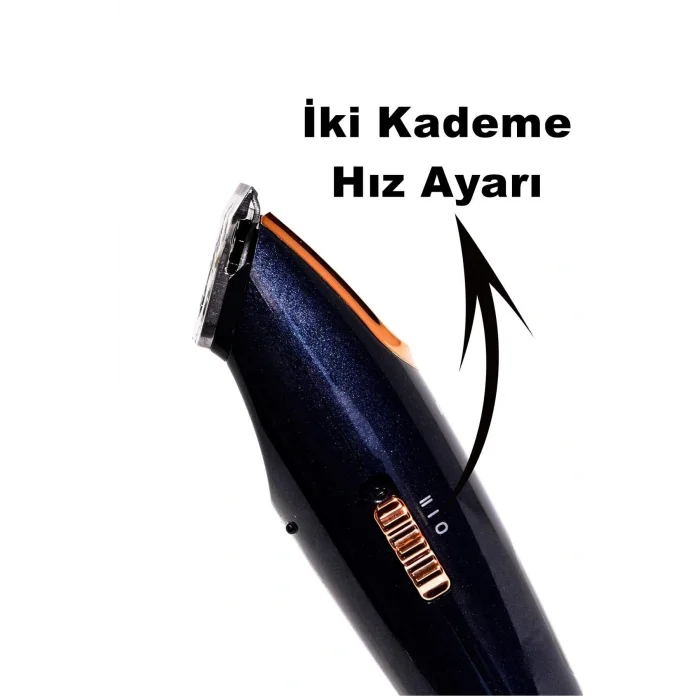 Genel Ürün G-2029 Lcd Profesyonel Şarjlı Saç Sakal Ense Vücut Kılı Kesme Berber Kuafor Erkek Tıraş Makinesi