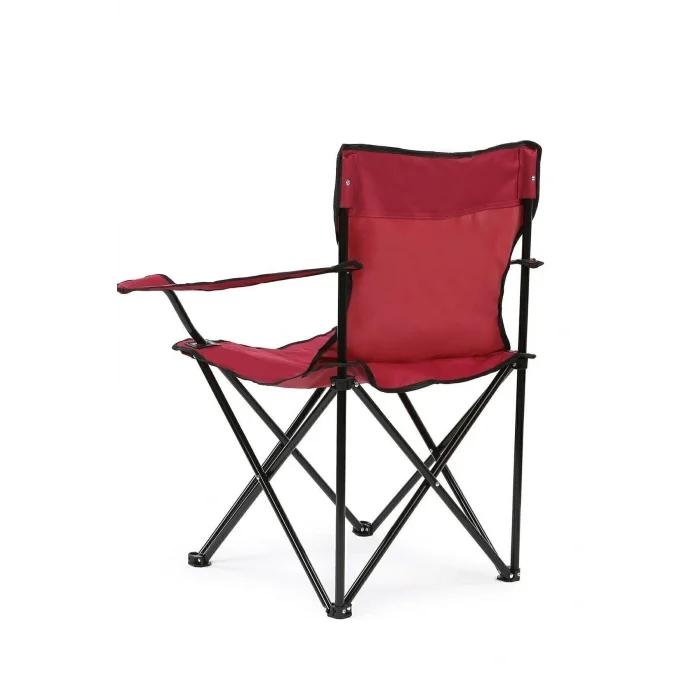 Genel Ürün Bordo Katlanabilir Kamp Sandalyesi Piknik Sandalyesi Plaj Sandalyesi Taşıma Çantalı