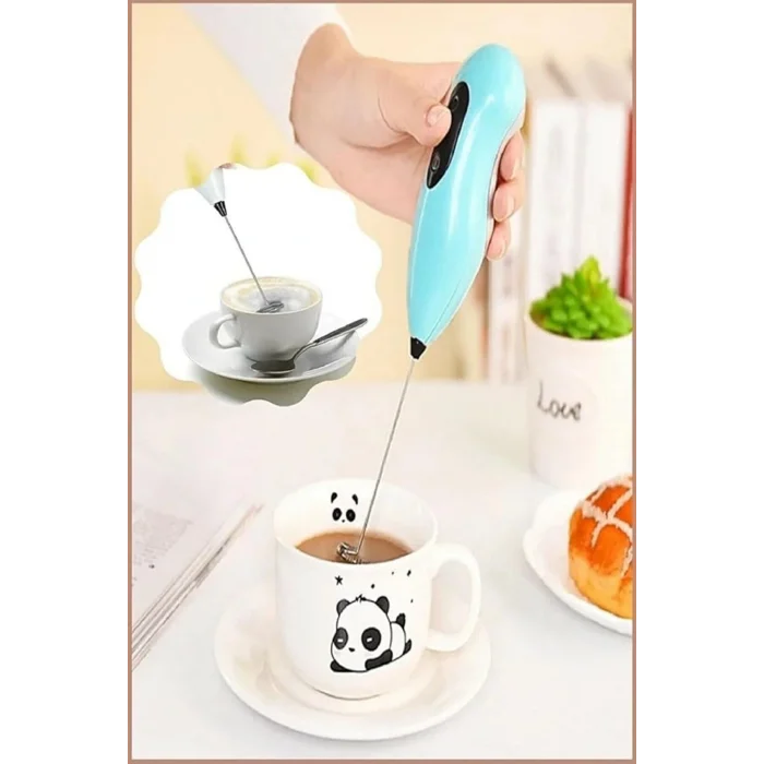 Genel Ürün Pilli Kahve Öğütücü ve Karıştırıcı Mikser Süt Köpürtücü Mini Mikser