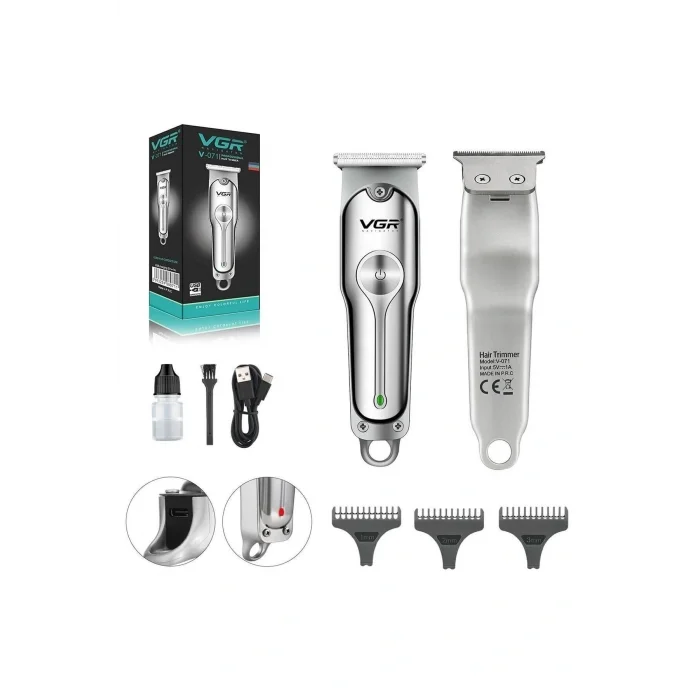 Genel Ürün Saç Sakal Tıraş Makinesi Mini Şarjlı Metal Profesyonel V-071