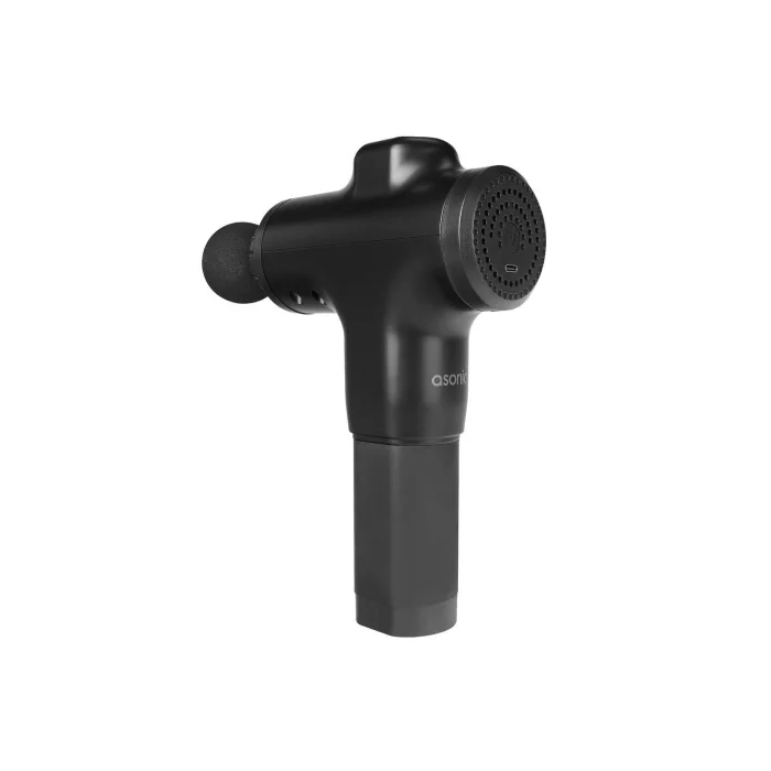 Genel Ürün As-mt22 Siyah-gri 1800mah Kablosuz 6 Kademeli Hız 4 Başlıklı Masaj Tabancası