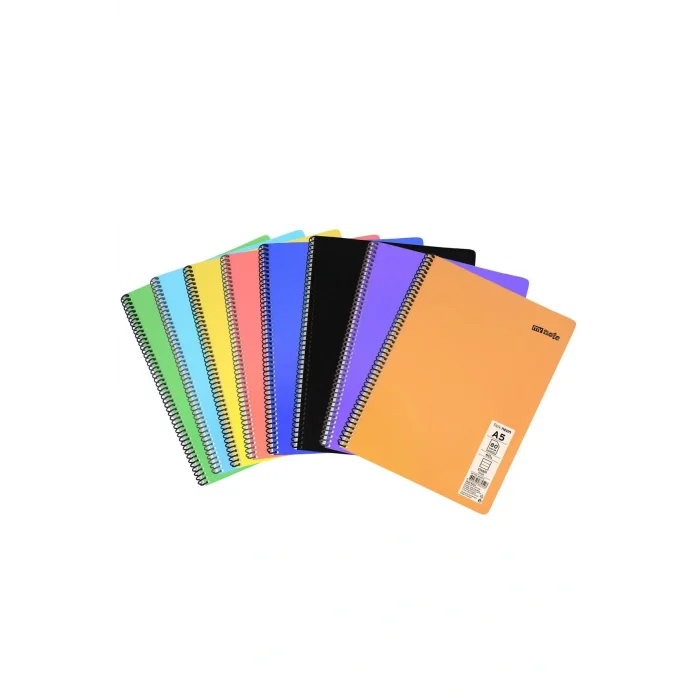Genel Ürün Flex Neon A5 (KÜÇÜK BOY) Defter 80 Yaprak 4 Kareli 4 Çizgili Defter Seti