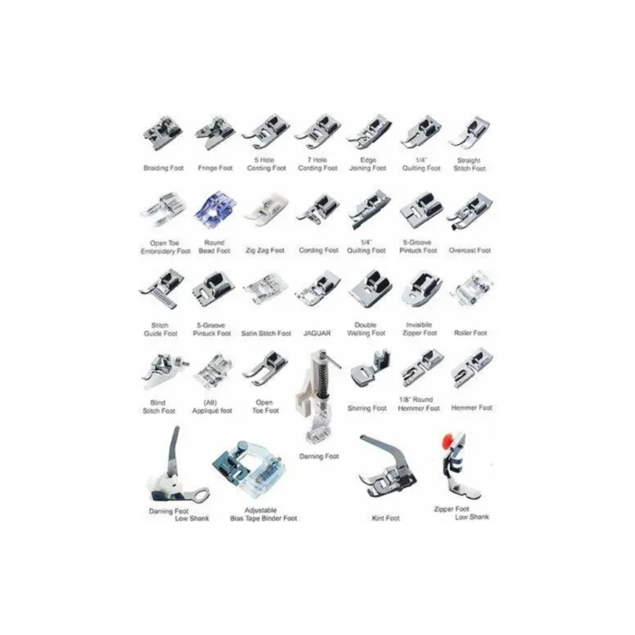 Genel Ürün Ev Tipi Aile Dikiş Makinası 32 Parça Ayak Seti