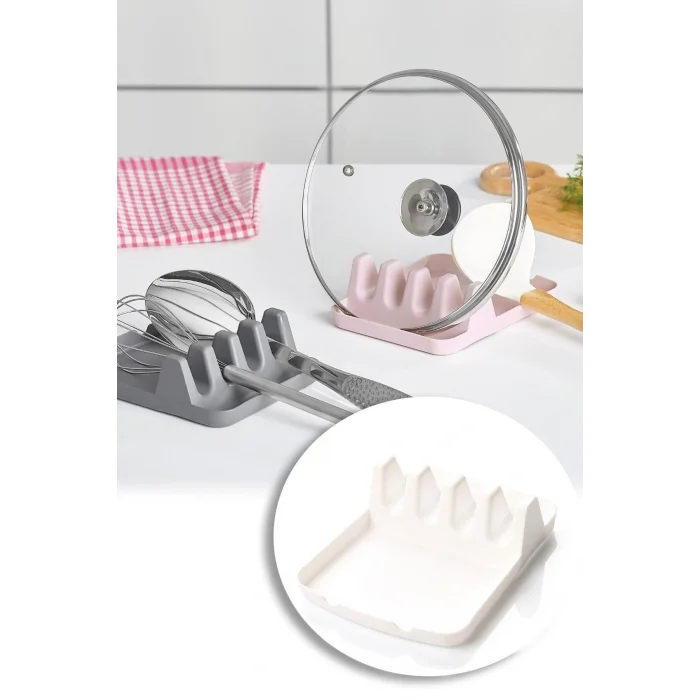 Genel Ürün Tabak Tutucu Ve Kaşıklık Tencere Kapağı Standı Kaşık Kepçe Altlığı Düzenleyici Org-85