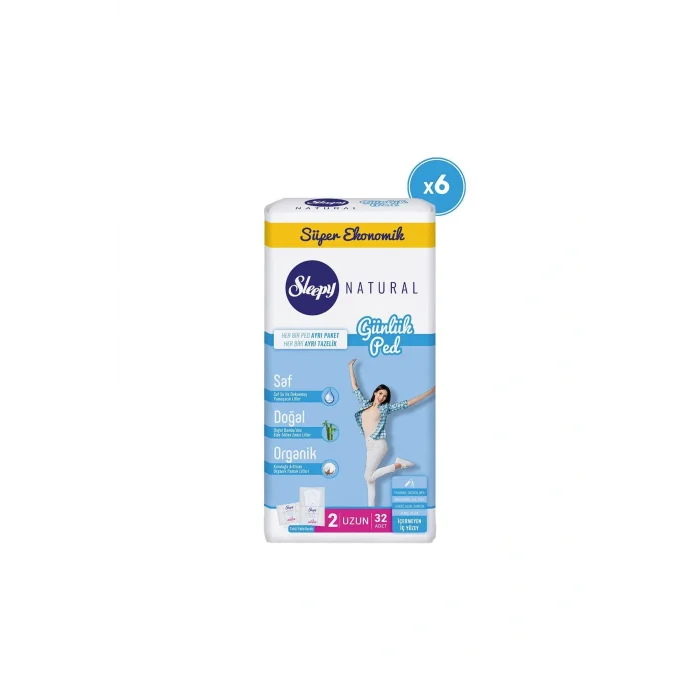 Genel Ürün Natural Günlük Ped Uzun 6X32=192 Adet Ped