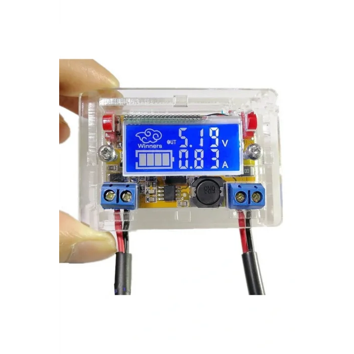 Genel Ürün 3a Ayarlanabilir Voltaj Düşürücü Modül Ekranlı Ayarlı Güç Kaynağı