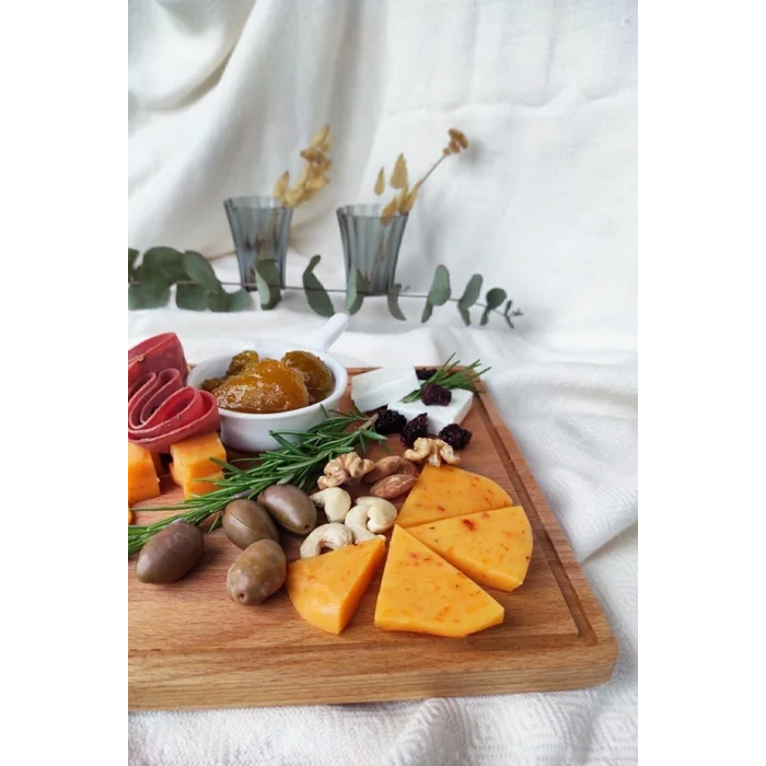 Genel Ürün Doğal Ahşap Peynir Ve Sunum Tabağı Dikdörtgen Kayın Ağacı - Natural Renk