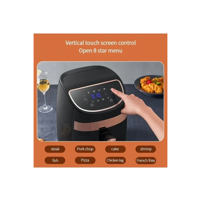 Genel Ürün Kz100 Smart Dokunmatik Airfryer Fritöz Deerma Türkiye Garantili