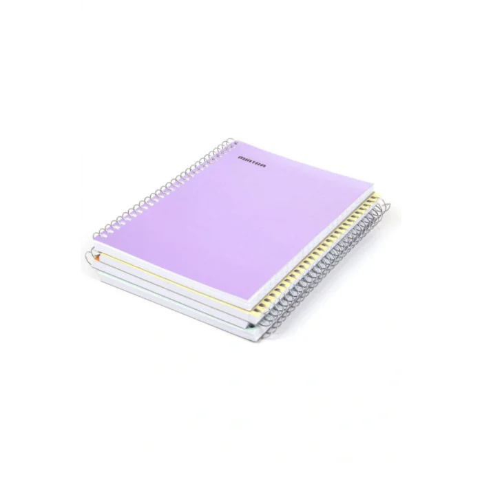 Genel Ürün A4 8 ADET 60 Yaprak Okul Defteri PP Kapak Spiralli Defter A4 ( 4 ÇİZGİLİ + 4 KARELİ ) Çizgili Orta