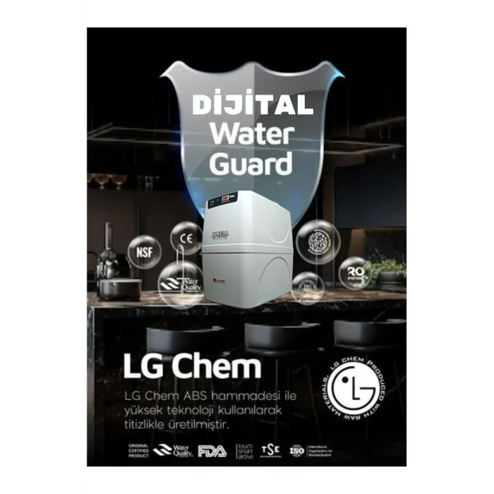 Genel Ürün Pompalı Dijital Tds Ekranı Ekstra Mineral Filtreli Premium Su Arıtma Cihazı