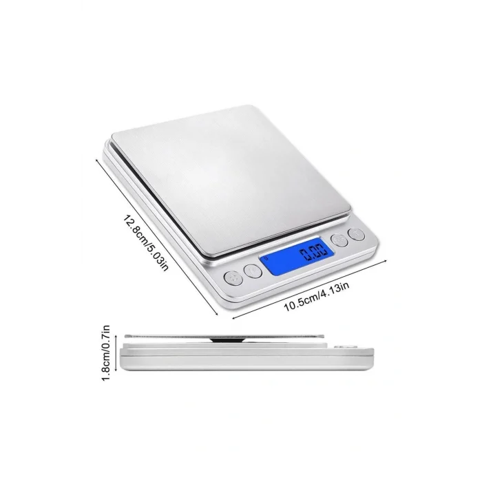 Genel Ürün Dijital Hassas Kuyumcu Terazisi 0,1 Gr Hassasiyetli Kapasiteli Mutfak Terazisi