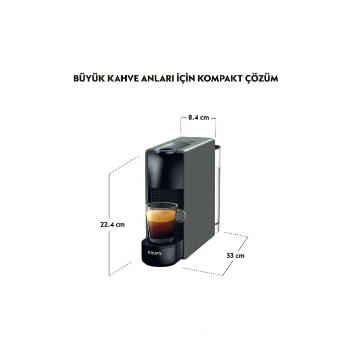 Genel Ürün C30 Essenza Mini Espresso Kahve Makinesi, Gri