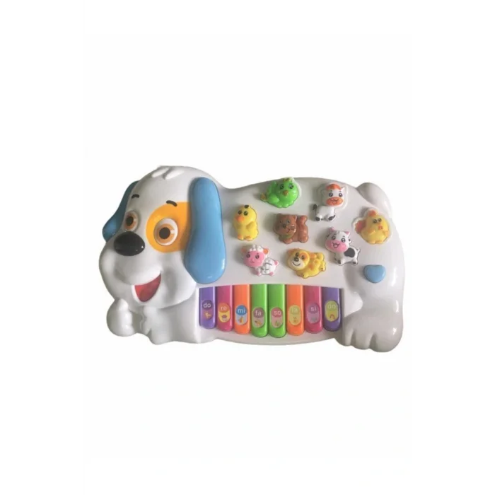 Oyuncak Türkçe Sesli Eğitici Köpek Figürlü Çiftlik Hayvanları Müzikli Piyano Cnl-2223