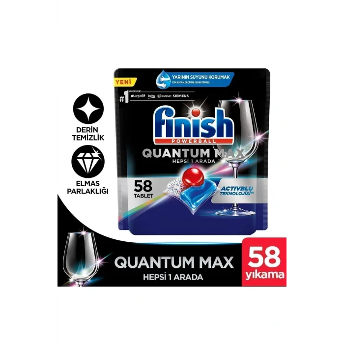 Genel Ürün Quantum Max Bulaşık Makinesi Deterjanı  Kapsül Tablet  58 Adet