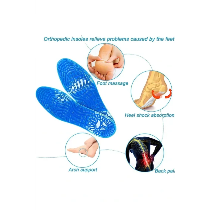 Genel Ürün 40-46 Masaj Etkili Ayakkabı Tabanlığı Ark Destekli Konfor Tabanlık Taban Desteği Jel