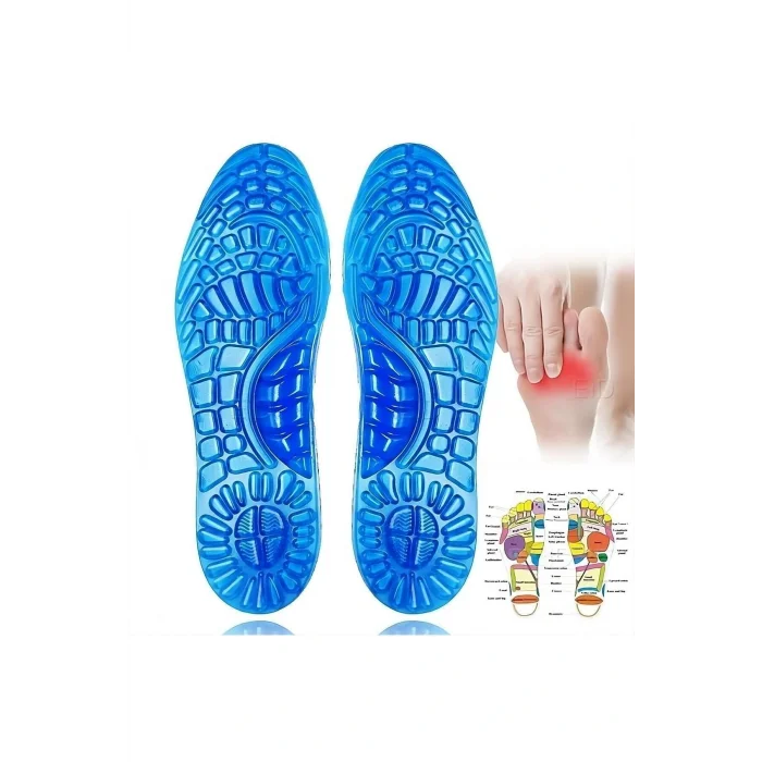 Genel Ürün 40-46 Masaj Etkili Ayakkabı Tabanlığı Ark Destekli Konfor Tabanlık Taban Desteği Jel