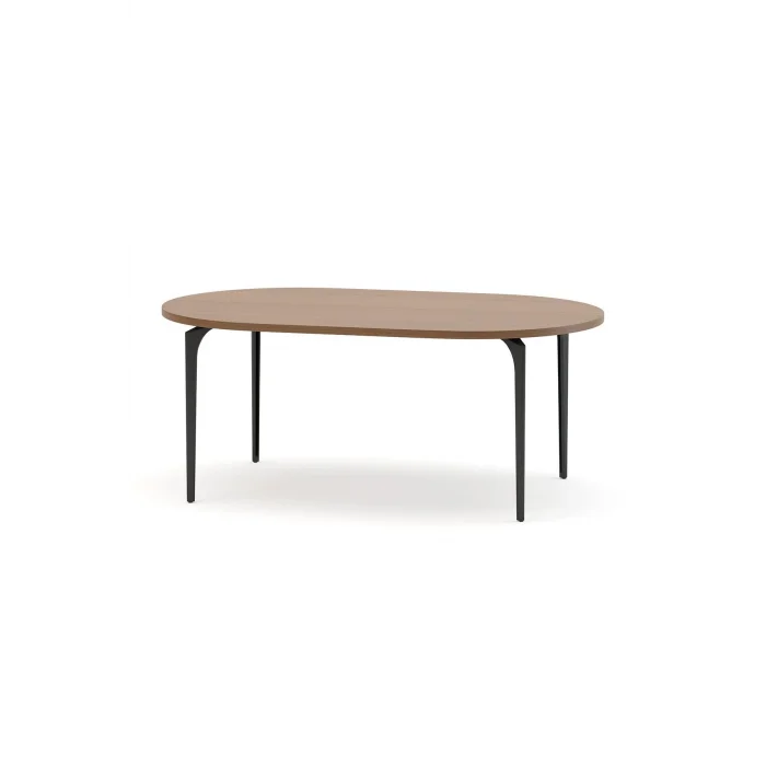 Genel Ürün Arte Sehpa, Melamin, Oval, Fındık & Antrasit