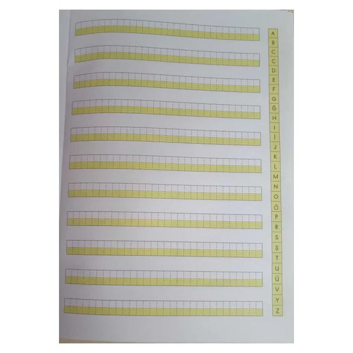 Genel Ürün 2024 Yeni Satır Aralıklarına Uygun Standart Klavuz Dik Çizgili Güzel Yazı Defteri (2 Adet)