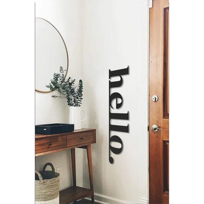 Genel Ürün Hello Ahşap Duvar Yazısı