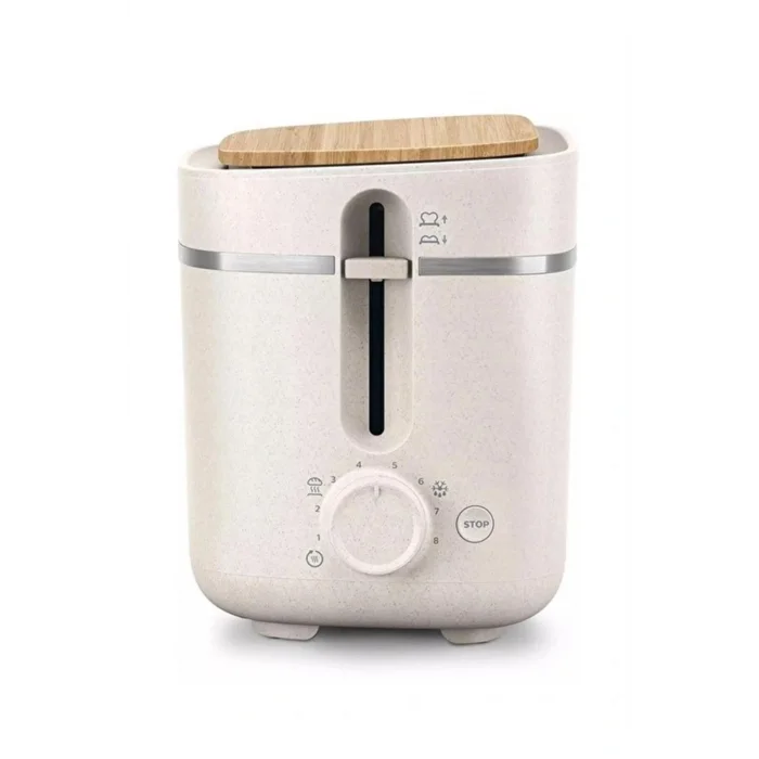 AGLpazarlama Çevre Dostu Mutfak Serisi Ekmek Kızartma Makinesi, 2 Yuvalı, 8 Ayarlı, 830W, Krem, HD2640/10