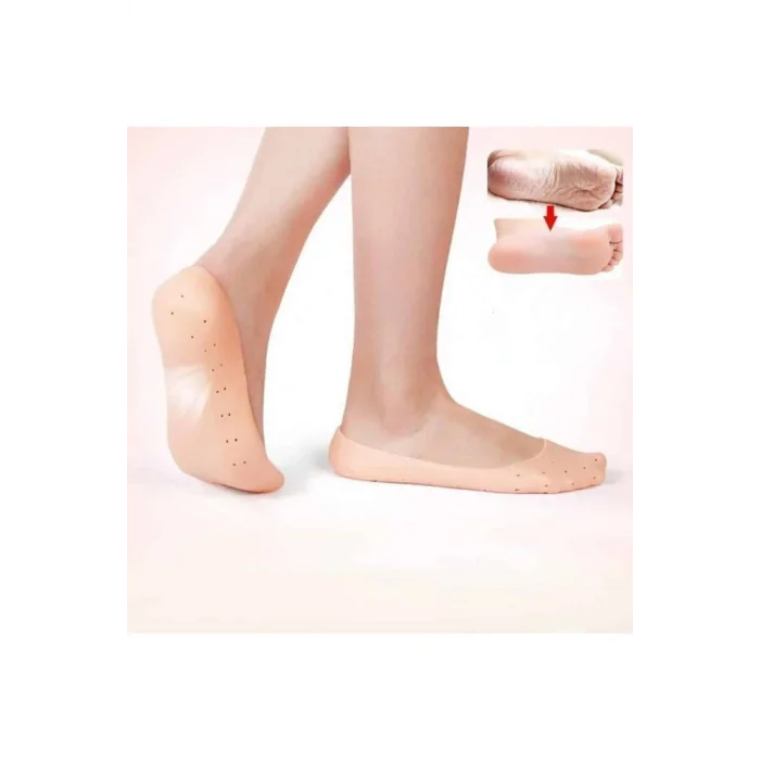 Genel Ürün Topuk çatlak giderici slikon ayak koruyucu çorap yumuşak slikon patik çorap