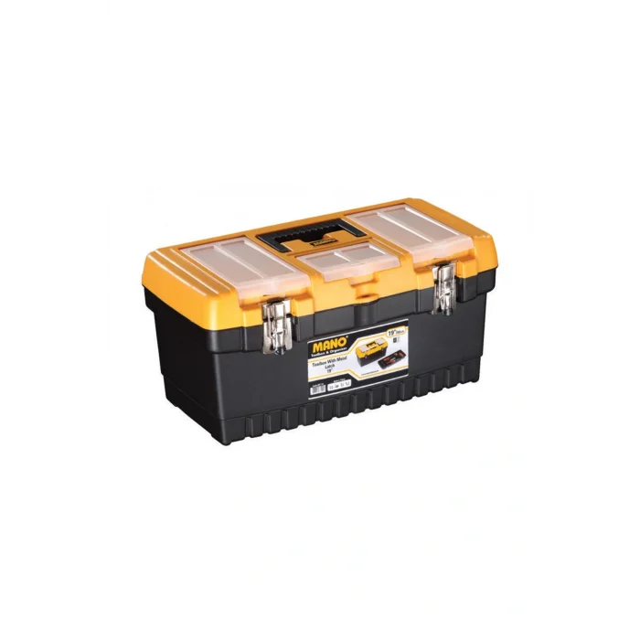 Genel Ürün Mt/19 Organizerli Klasik Metal Kilitli Takım Çantası, Polipropilen, Siyah/sarı,16 ’’