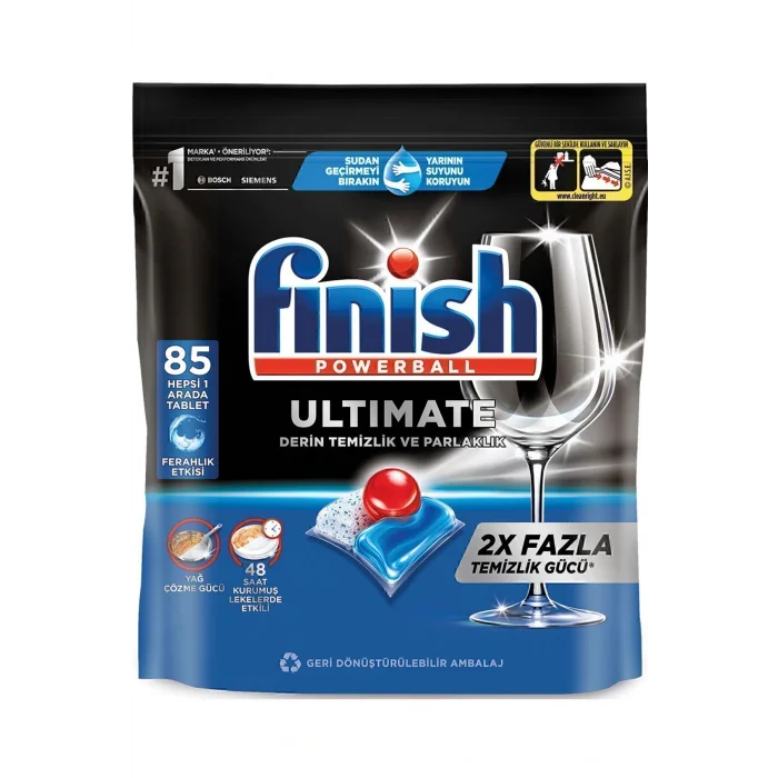 Genel Ürün Ultimate Hepsi Bir Arada Bulaşık Makinesi Deterjanı  Kapsül Tablet  85 Adet