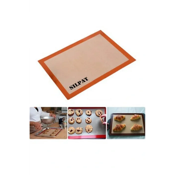 Genel Ürün Fırınlanabilir Kendinden Yağlı Silikon Pişirme Matı-hamur Açma Matı 30x40