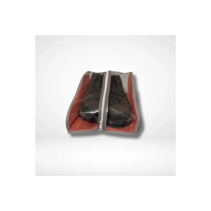 Genel Ürün 10lu Lüks Ayakkabı Düzenleyici Bavul içi ve Raf Organizer, Şeffaf Koruyucu Renkli Fermuarlı Kılıf