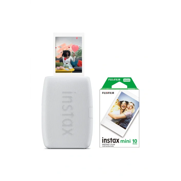 Genel Ürün Instax mini Link 3 Beyaz Akıllı Telefon Yazıcısı ve 10lu mini Film
