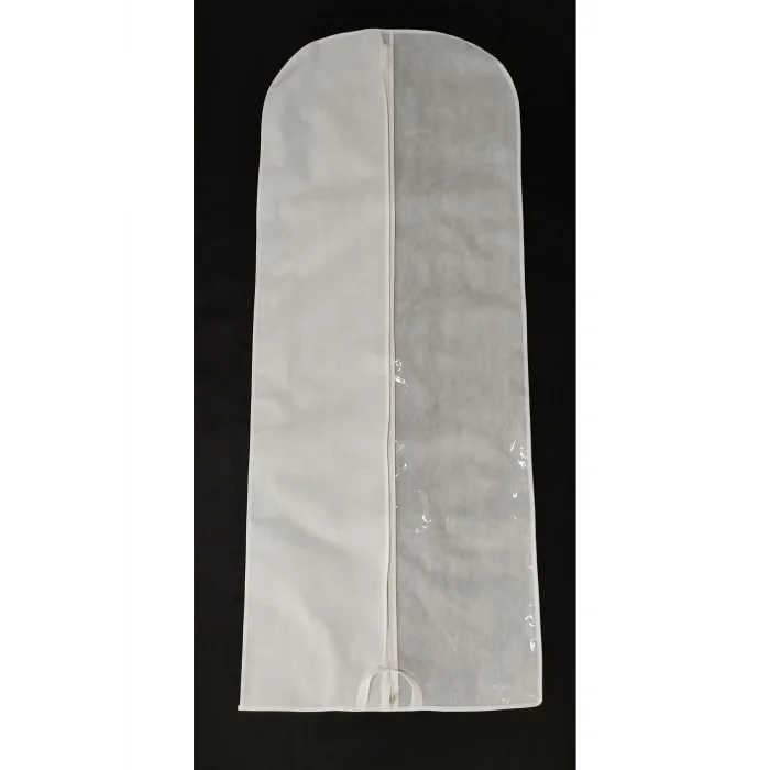 Genel Ürün Kumaş Abiye Elbise Koruyucu Kılıf, Uzun Boy Elbise Taşıyıcı, Şeffaf Pencereli Elbise Hurç, 64x160 C