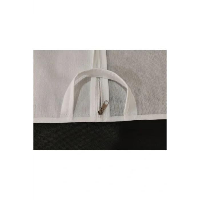 Genel Ürün Kumaş Abiye Elbise Koruyucu Kılıf, Uzun Boy Elbise Taşıyıcı, Şeffaf Pencereli Elbise Hurç, 64x160 C