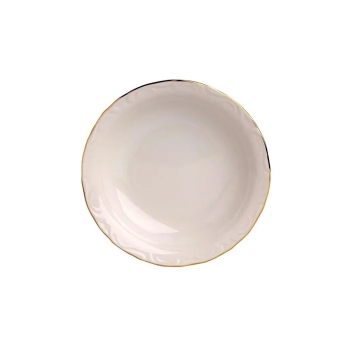 Genel Ürün Porselen 6lı Altın Yaldızlı 16 Cm Çukur Tabak