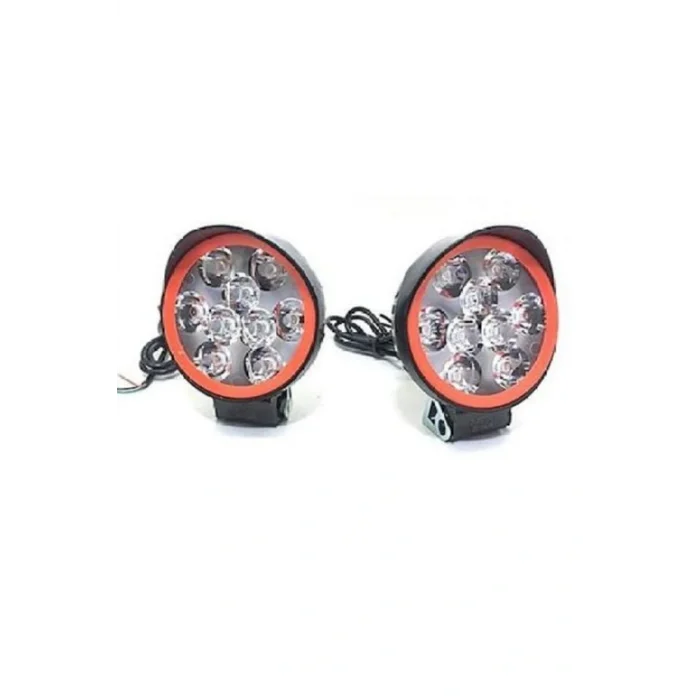 Genel Ürün Siyah Ledli Motosiklet Sis Farı