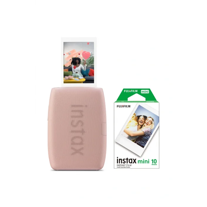 Genel Ürün Instax mini Link 3 Pembe Akıllı Telefon Yazıcısı ve 10lu mini Film