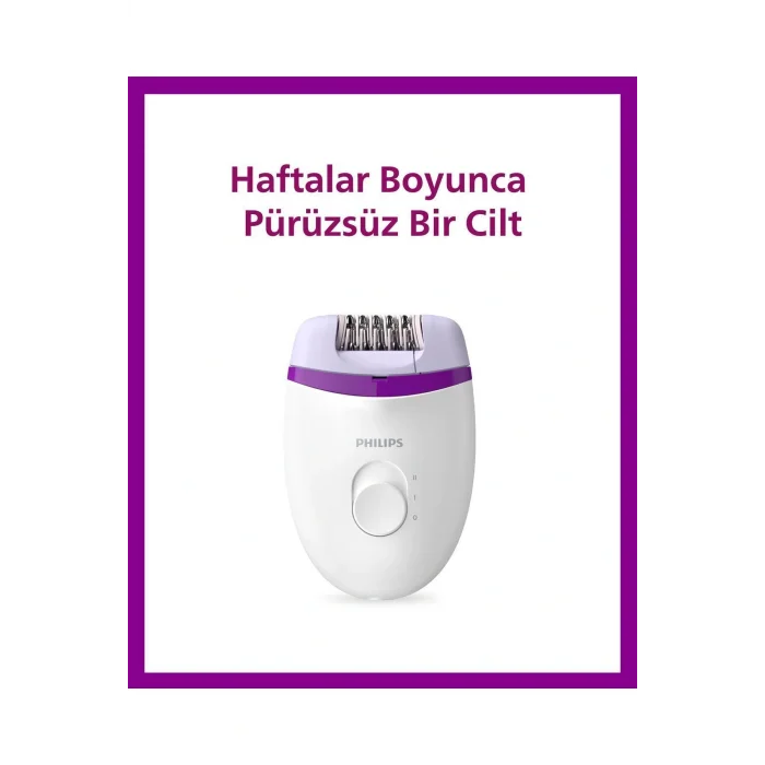 Genel Ürün BRE225/05 Kablolu Epilatör,Bacak İçin Kullanım,2 Hız Ayarı,Yıkanabilir Başlık