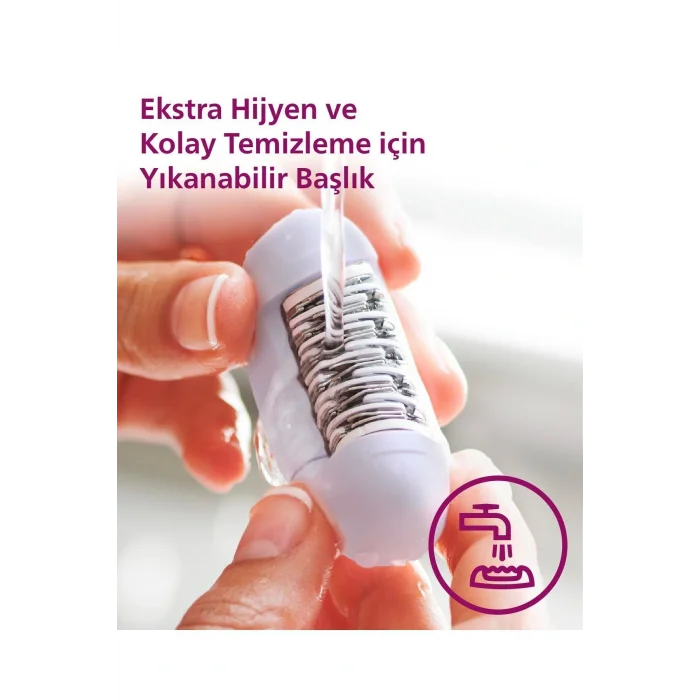Genel Ürün BRE225/05 Kablolu Epilatör,Bacak İçin Kullanım,2 Hız Ayarı,Yıkanabilir Başlık