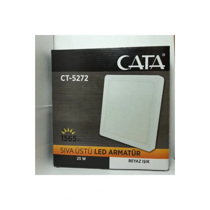 Genel Ürün 25w Sıva Üstü Kare Led Panel Armatür 6500k (BEYAZ) Ct-5272