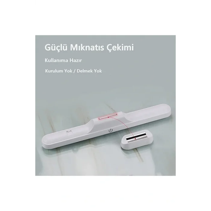 Lamba Mıknatıslı Şarjlı Led Işık Micro Usb Şarjlı Kablosuz Led Lamba 3 Kademeli Martı Aplik
